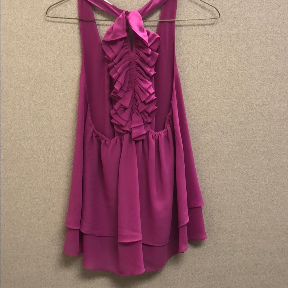 Pink flowy tank
